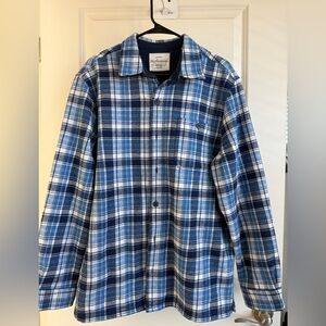 Weatherproof Navy Plaid Shirt
